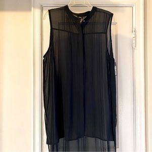 MOSSIMO Supply Co. sheer hi-low sleeveless tunic - XXL NWT